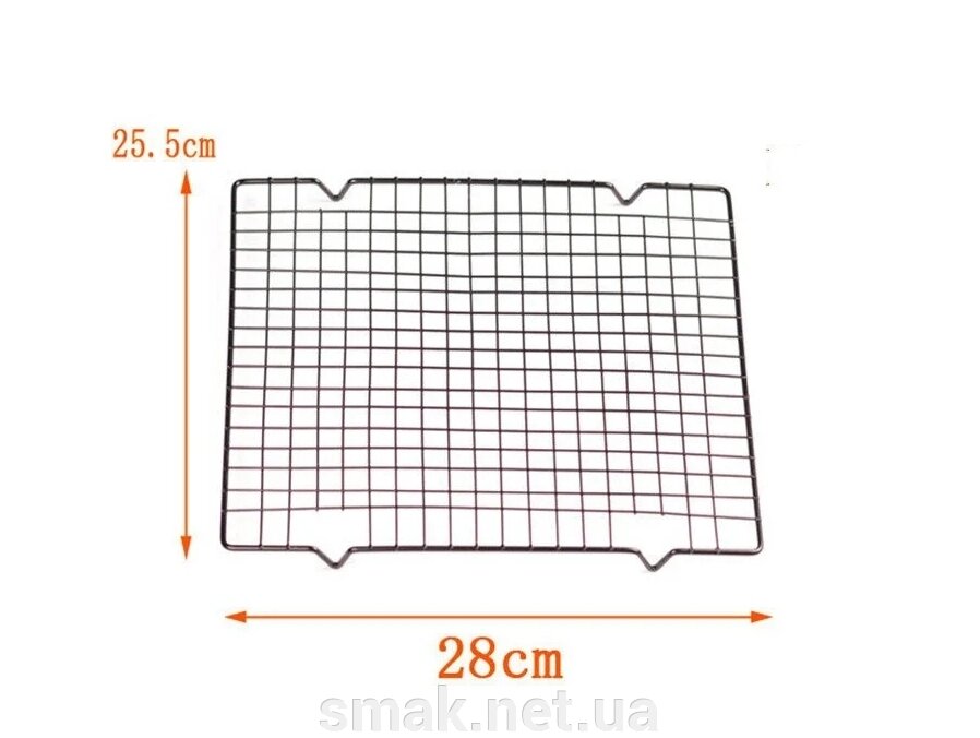 Решітка для заливки десертів 2825,5см Чорна від компанії Інтернет магазин "СМАК" - фото 1