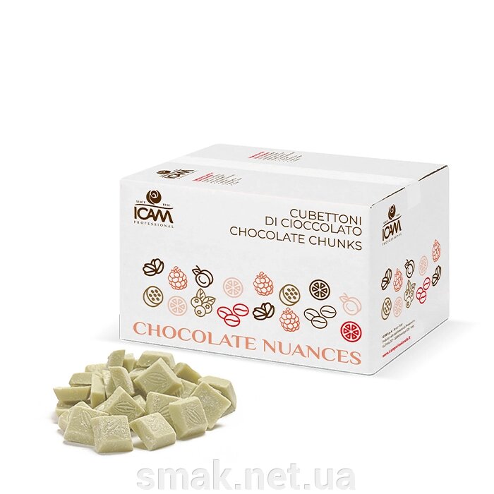 Шоколад Icam з фісташкою зелений 4 кг від компанії Інтернет магазин "СМАК" - фото 1