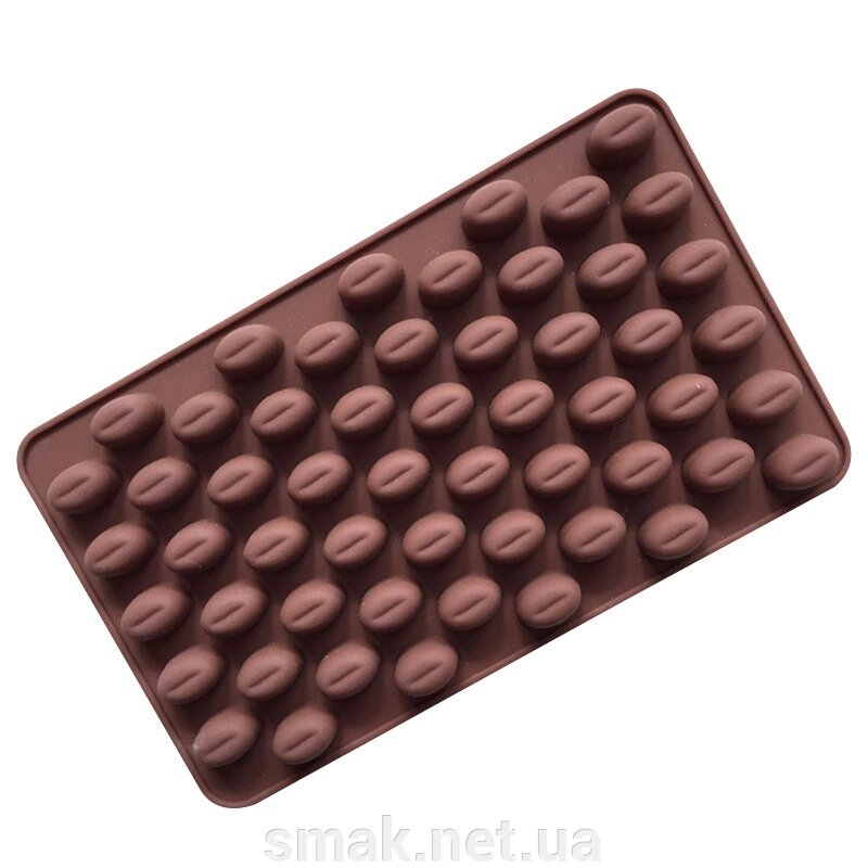 Силіконова форма для цукерок Кавові зерна міні від компанії Інтернет магазин "СМАК" - фото 1