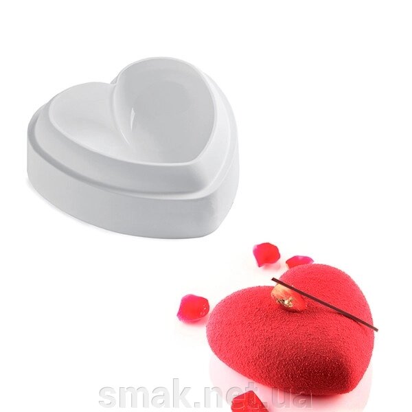 Силіконова Форма для евродесертов Серце Amore від компанії Інтернет магазин "СМАК" - фото 1