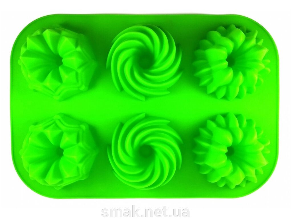 Силіконова форма для кексу з серединкою Асорті 2 від компанії Інтернет магазин "СМАК" - фото 1