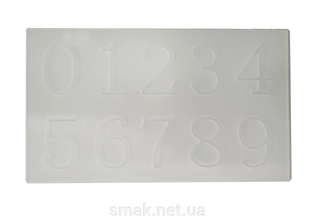 Силіконова форма для шоколадних чисел 1 ПК. від компанії Інтернет магазин "СМАК" - фото 1