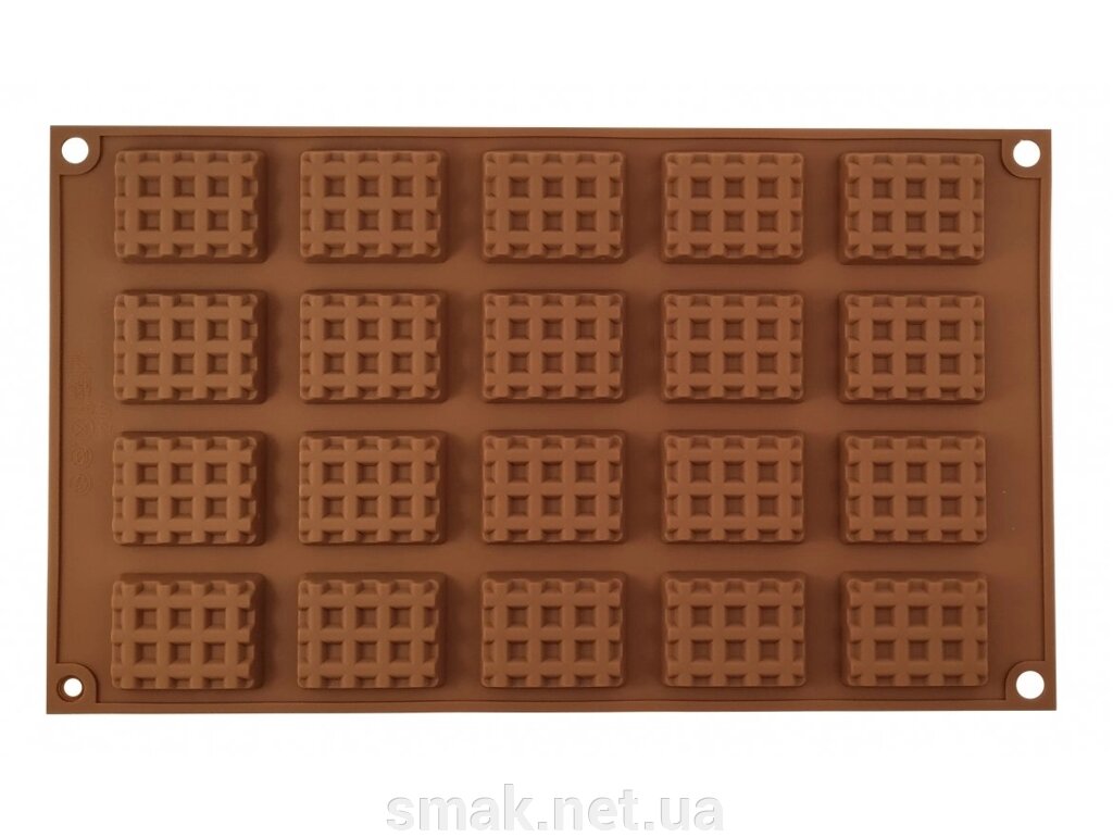 Силіконова Форма для шоколаду і прикраси десертів Прямокутна від компанії Інтернет магазин "СМАК" - фото 1