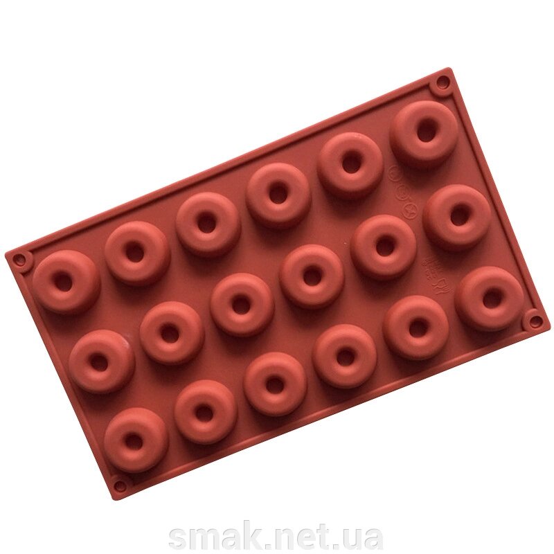 Силіконова форма Пончики маленькі 18 шт. від компанії Інтернет магазин "СМАК" - фото 1