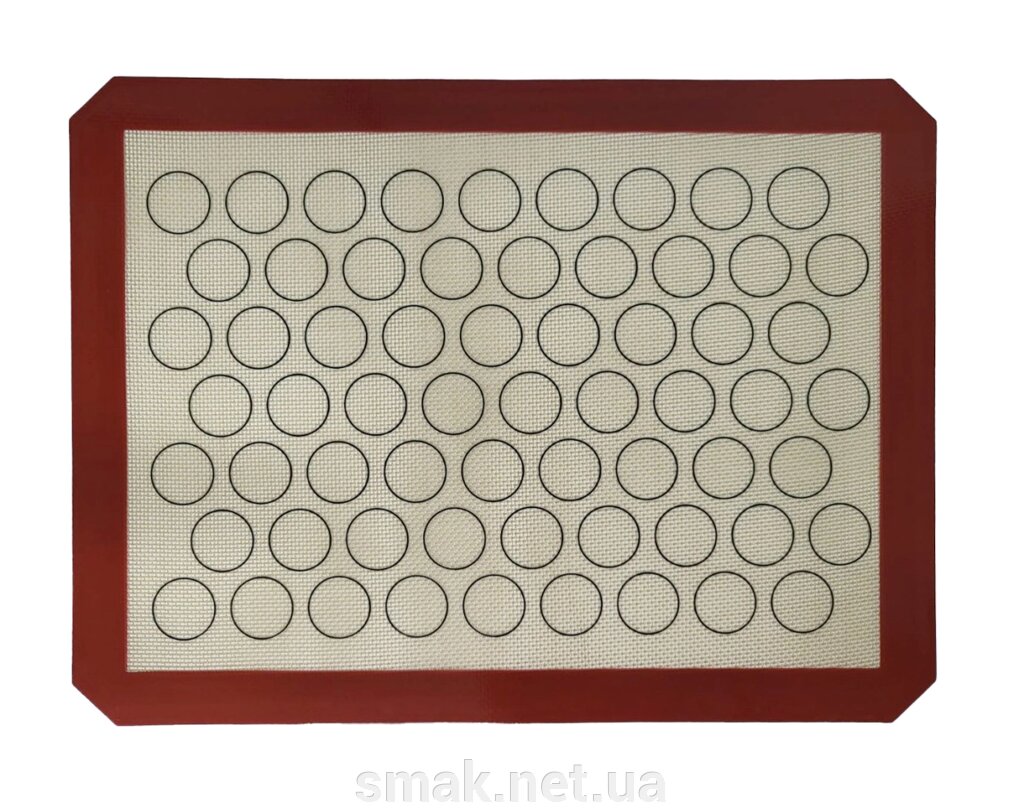 Силіконовий килимок 3040 см з розміткою Гуртки 63 шт (діаметр 2,8см) від компанії Інтернет магазин "СМАК" - фото 1