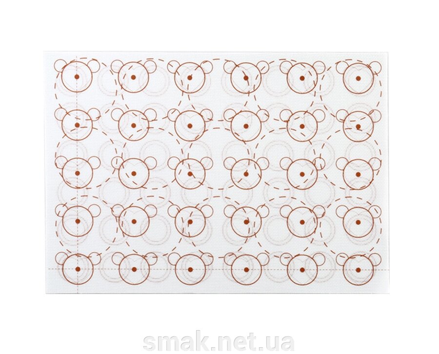 Силіконовий килимок для макаронс Двосторонній 42 x 29.5 см від компанії Інтернет магазин "СМАК" - фото 1