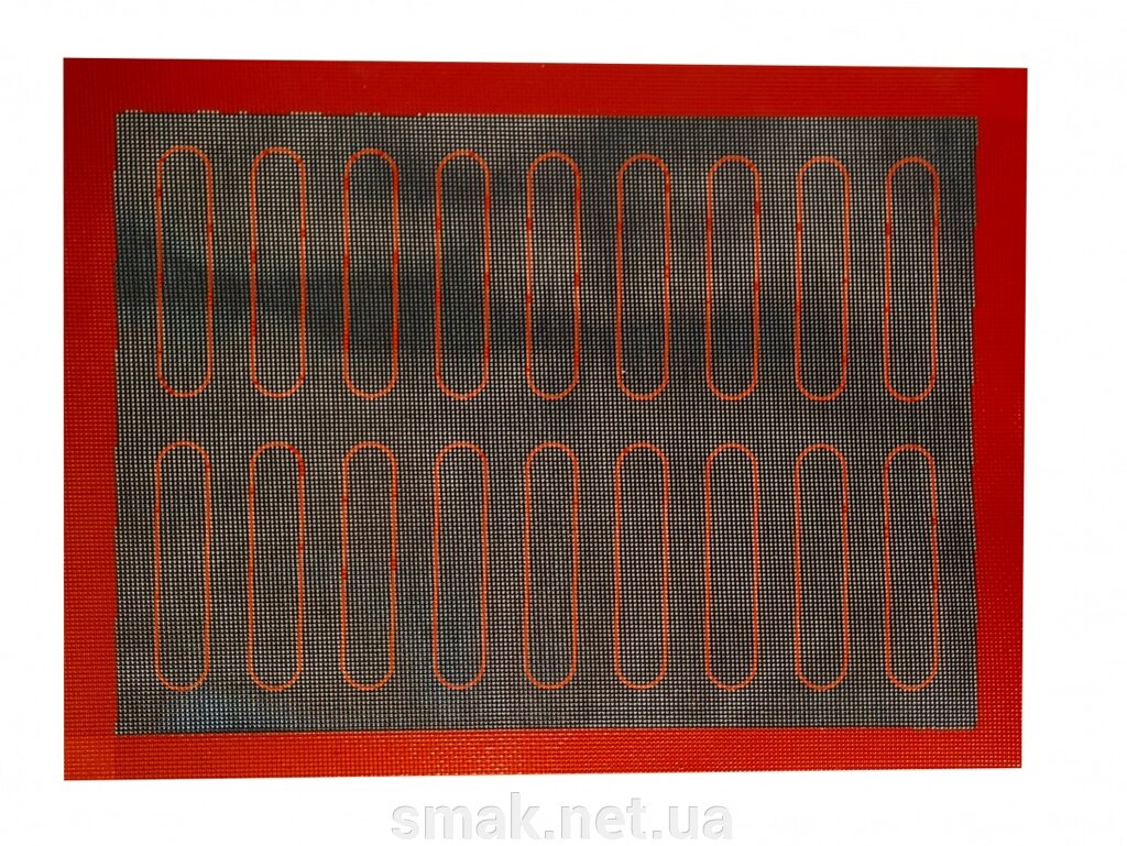 Силіконовий килимок з розміткою для еклерів темний 3040 см від компанії Інтернет магазин "СМАК" - фото 1