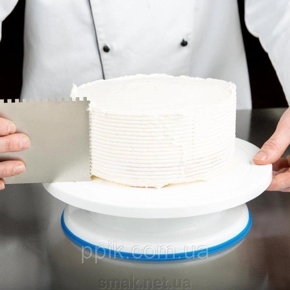 Стійка для торта обертається пластик з прогумованим підставою 277,5 см від компанії Інтернет магазин "СМАК" - фото 1