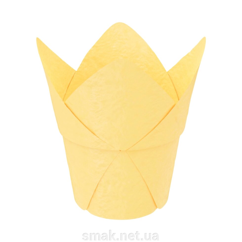 Тарталетки (капсули) паперові для кексів, капкейк з Підсилювачем Жовтий тюльпан від компанії Інтернет магазин "СМАК" - фото 1