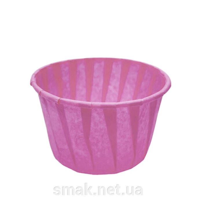 Тарталетки (капсули) паперові для кексів, капкейків з підсилювачем рожевий 5040 мм від компанії Інтернет магазин "СМАК" - фото 1