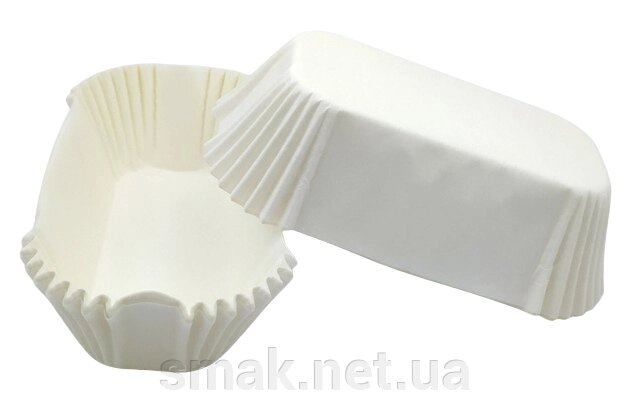 Тарталетки (капсули) паперові для кексів, капкейков Білі 803530 мм від компанії Інтернет магазин "СМАК" - фото 1