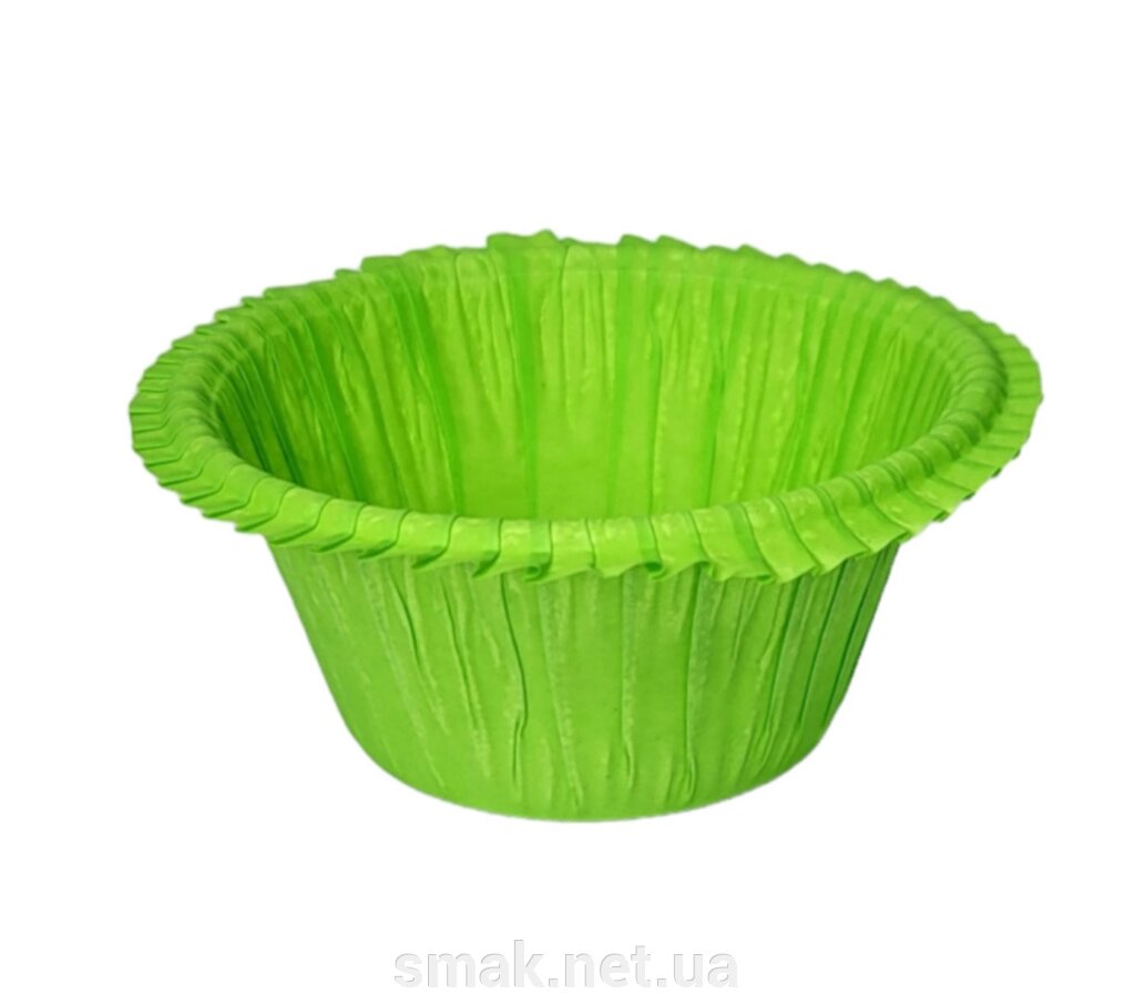 Тарталетки (капсули) паперові для кексів, капкейков з Підсилювачем Зелені від компанії Інтернет магазин "СМАК" - фото 1