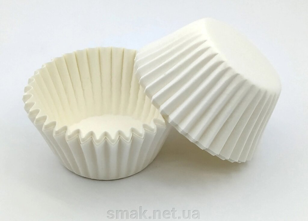 Тарталетки (капсулы) бумажные для кексов, капкейков Белые 3024 мм ##от компании## Интернет магазин "СМАК" - ##фото## 1