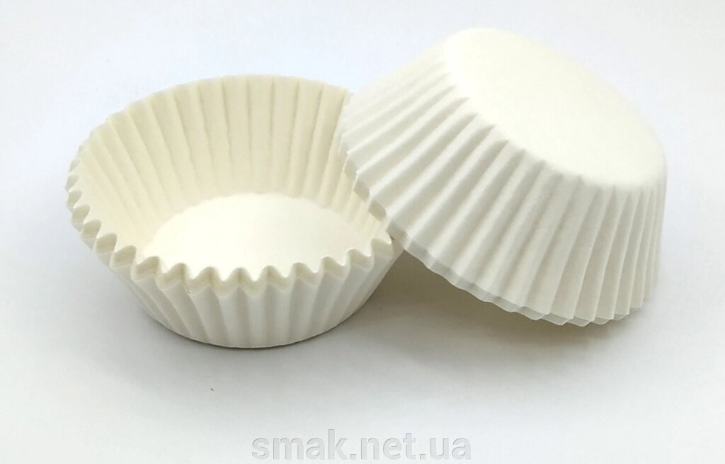 Тарталетки (капсулы) бумажные для кексов, капкейков белые 4021 мм ##от компании## Интернет магазин "СМАК" - ##фото## 1