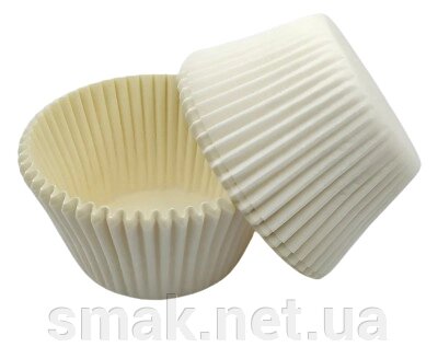 Тарталетки (капсулы) бумажные для кексов, капкейков Белые 5542,5 мм від компанії Інтернет магазин "СМАК" - фото 1