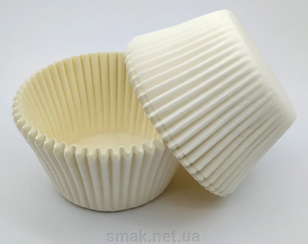 Тарталетки (капсулы) бумажные для кексов, капкейков Белые 5542,5 мм ##от компании## Интернет магазин "СМАК" - ##фото## 1