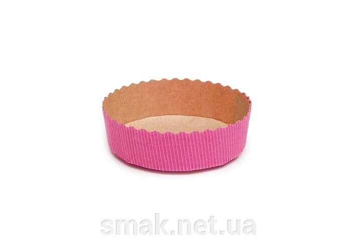 Терлетки для кексу, рожевий тарт 10030 мм (5 шт.) від компанії Інтернет магазин "СМАК" - фото 1