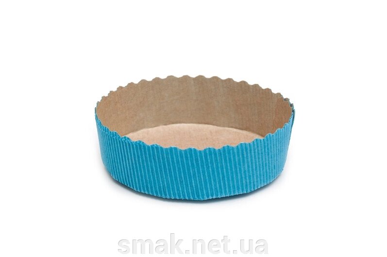 Терлетки для кексу, синій тарт 10030 мм (5 шт.) від компанії Інтернет магазин "СМАК" - фото 1