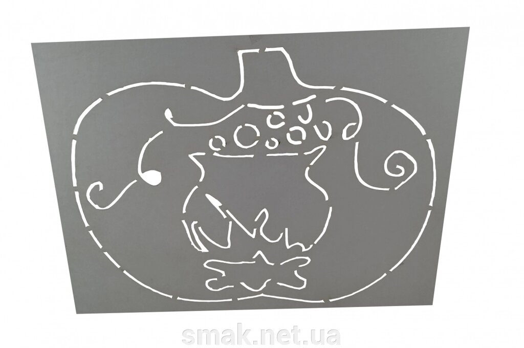 Трафарет для торта, пряників Гарбуз з котлом від компанії Інтернет магазин "СМАК" - фото 1