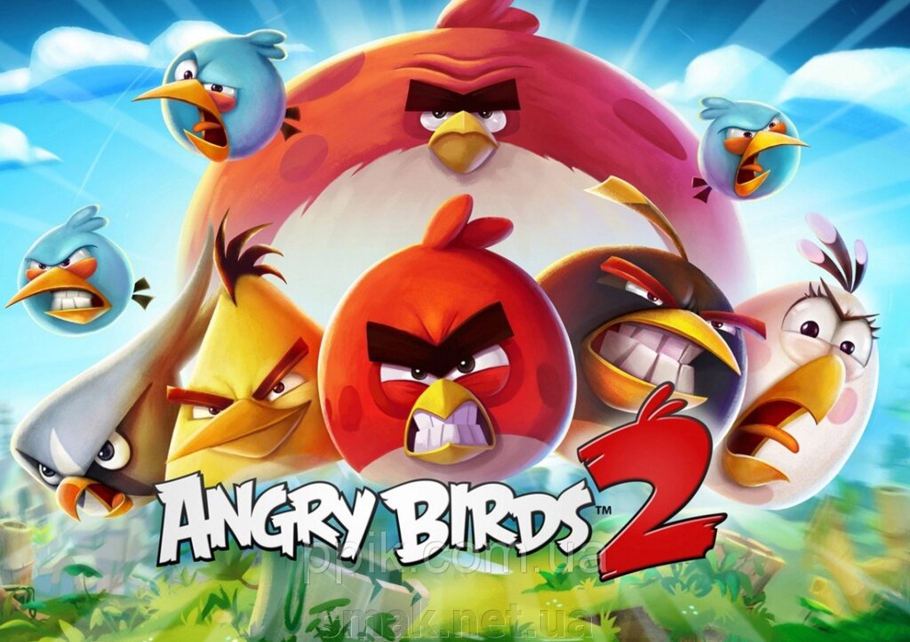 Вафельна картинка Angry Birds / Злі пташки 1 від компанії Інтернет магазин "СМАК" - фото 1