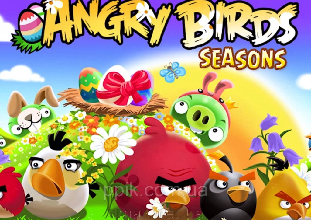 Вафельна картинка Angry Birds / Злі пташки 3 від компанії Інтернет магазин "СМАК" - фото 1