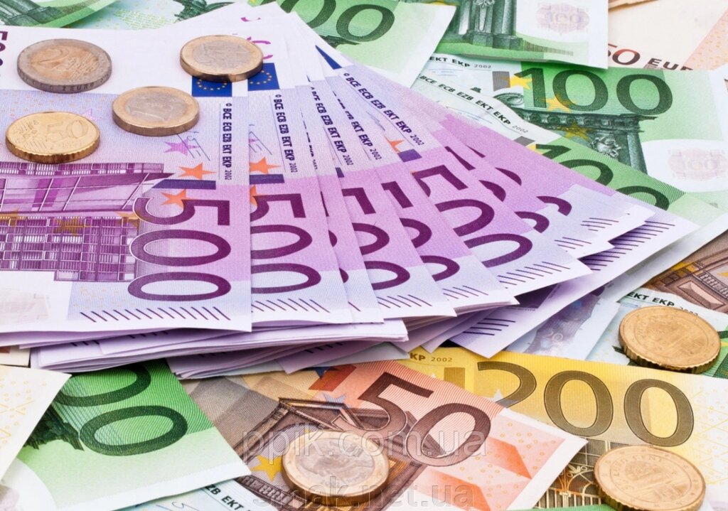 Вафельна картинка гроші Євро 4 від компанії Інтернет магазин "СМАК" - фото 1