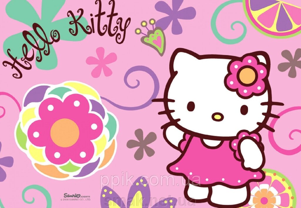 Вафельна картинка Hello Kitty / Хелло Кітті 4 від компанії Інтернет магазин "СМАК" - фото 1