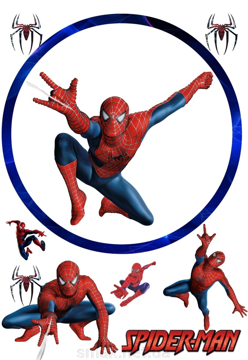 Вафельна картинка Людина-павук 2 від компанії Інтернет магазин "СМАК" - фото 1