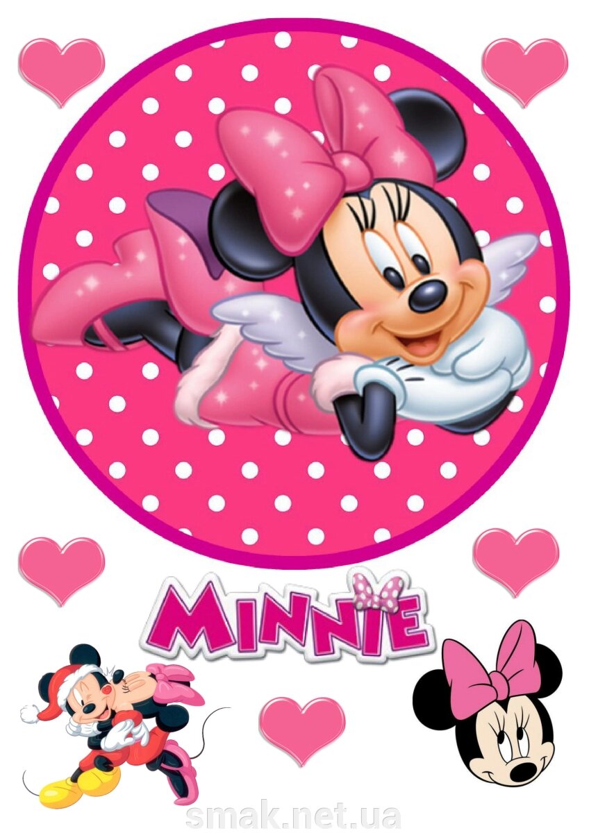 Вафельна картинка Minnie 2 від компанії Інтернет магазин "СМАК" - фото 1