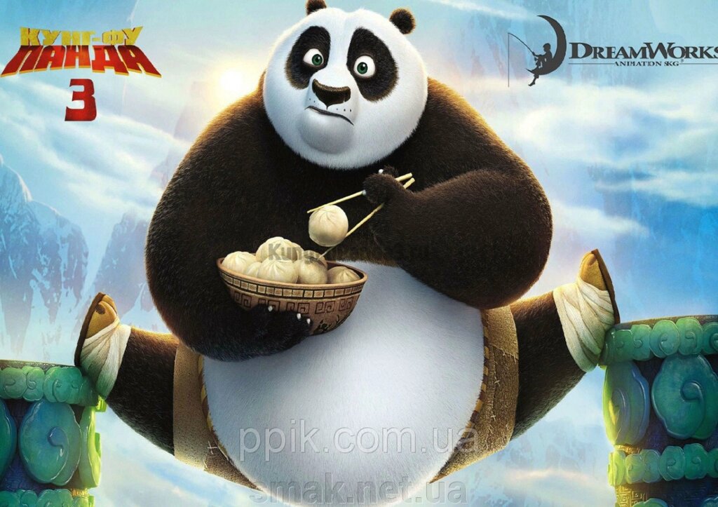 Вафельна картинка Панда Кунг Фу 7 від компанії Інтернет магазин "СМАК" - фото 1
