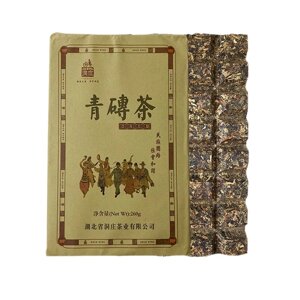 Зелений чай 258г Монгольський Хей Ча мала плитка в коробці