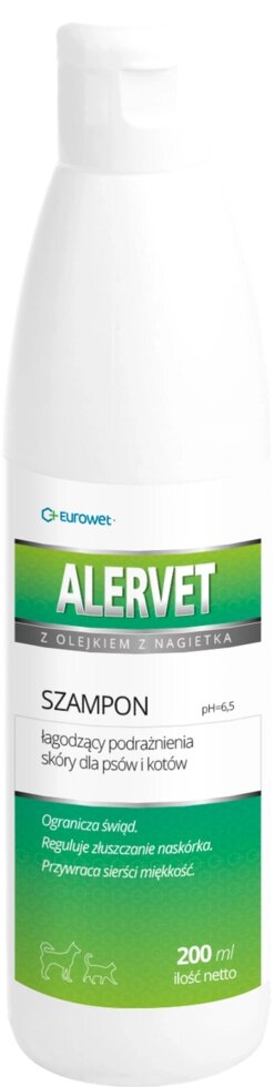 Alervet (Алервет) шампунь з маслом календули (200мл) для собак і кішок від компанії ZooVet - Інтернет зоомагазин самих низьких цін - фото 1