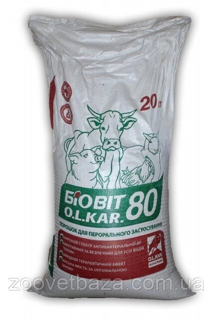 Біовіт-80 20кг (на основі кукурудзяного борошна) від компанії ZooVet - Інтернет зоомагазин самих низьких цін - фото 1