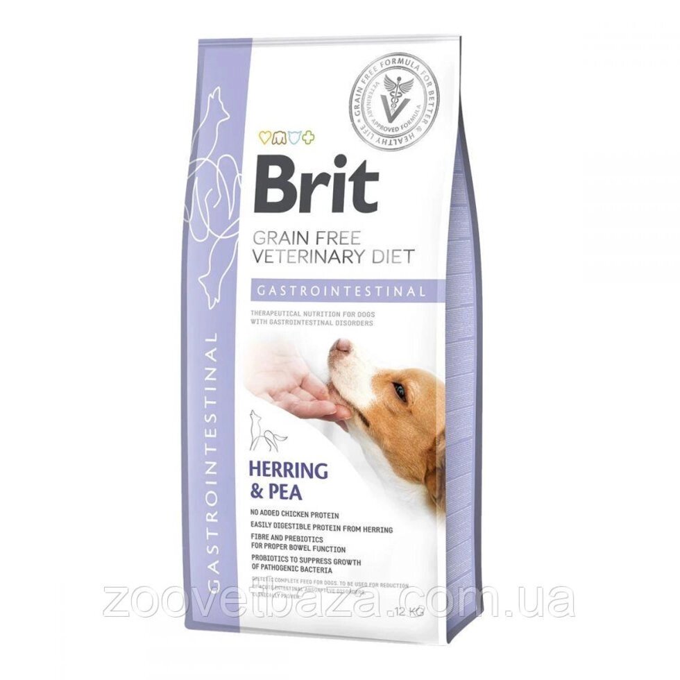 Brit GF Veterinary Diet Gastrointestinal Лікувальний корм для собак при порушеннях травлення / 2 кг від компанії ZooVet - Інтернет зоомагазин самих низьких цін - фото 1