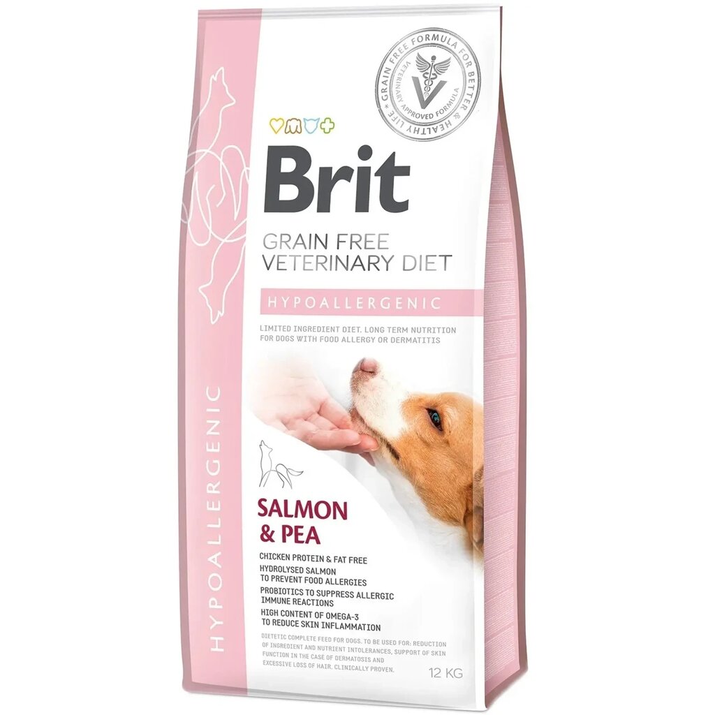 Brit GF Veterinary Diet Hypoallergenic Лікувальний корм для собак гіпоалергенний / 12 кг від компанії ZooVet - Інтернет зоомагазин самих низьких цін - фото 1