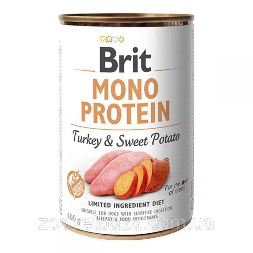 Brit Mono Protein Turkey & Sweet Potato від компанії ZooVet - Інтернет зоомагазин самих низьких цін - фото 1