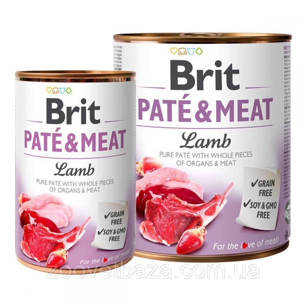 Brit Pete & Meat lamb Консерви для собак з ягням / 400 гр від компанії ZooVet - Інтернет зоомагазин самих низьких цін - фото 1