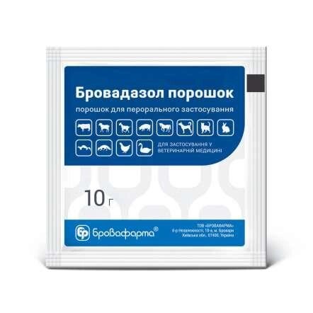 Бровадазол порошок (10 г пакет), Бровафарма від компанії ZooVet - Інтернет зоомагазин самих низьких цін - фото 1