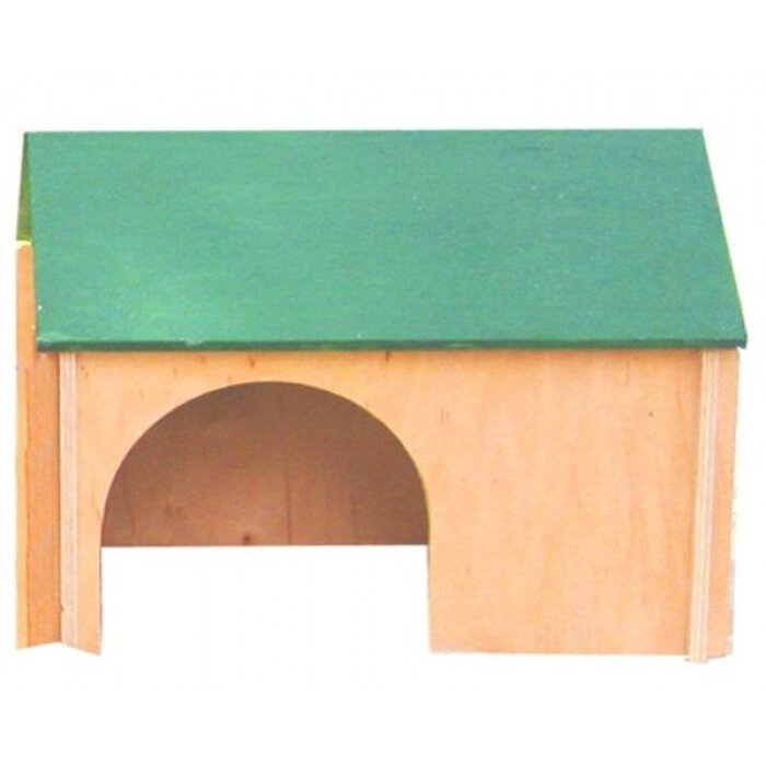 Будиночок для кролика (колір, дерево) від компанії ZooVet - Інтернет зоомагазин самих низьких цін - фото 1