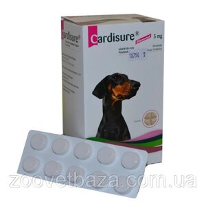Cardisure (Кардішур) аналог Ветмедін 5 мг, 10 таблеток 1 блістер