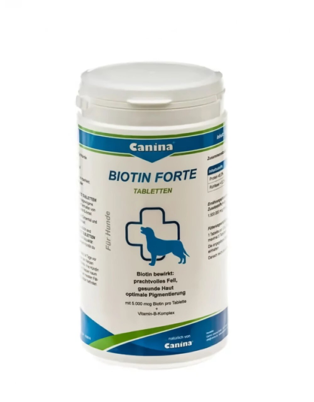 Добавка Canina Biotin Forte для шкіри та вовни собак, 210 таблеток (700 г) від компанії ZooVet - Інтернет зоомагазин самих низьких цін - фото 1