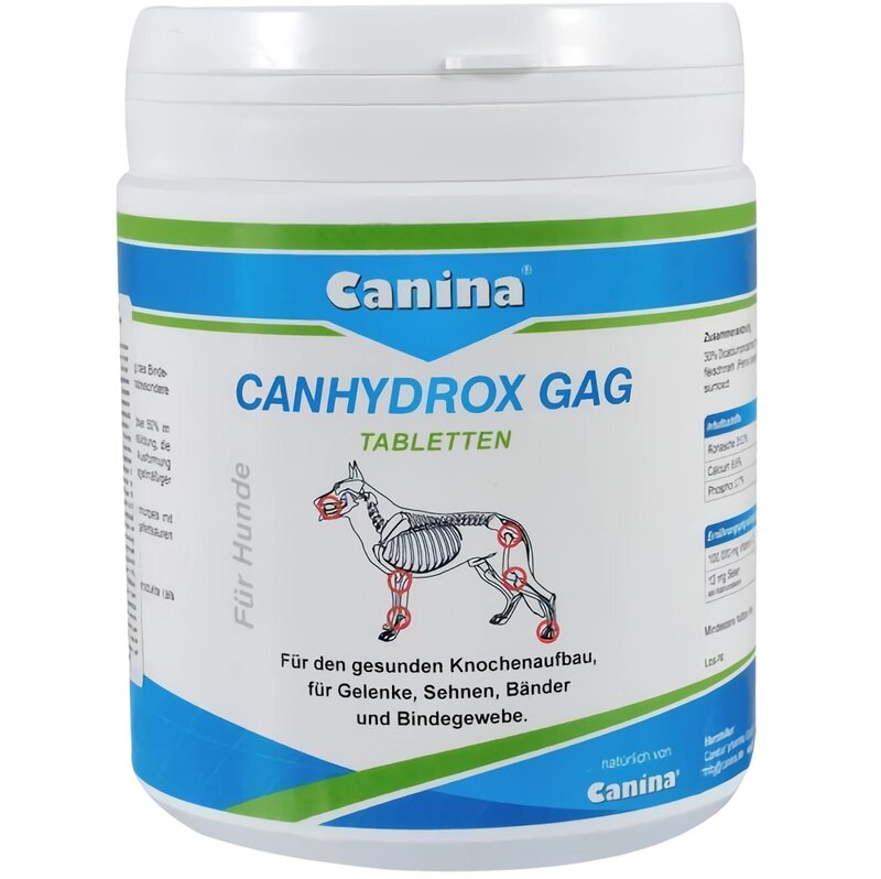 Добавка Canina Canhydrox GAG Forte для кісток та зубів собак, 120 таблеток (200 г) від компанії ZooVet - Інтернет зоомагазин самих низьких цін - фото 1