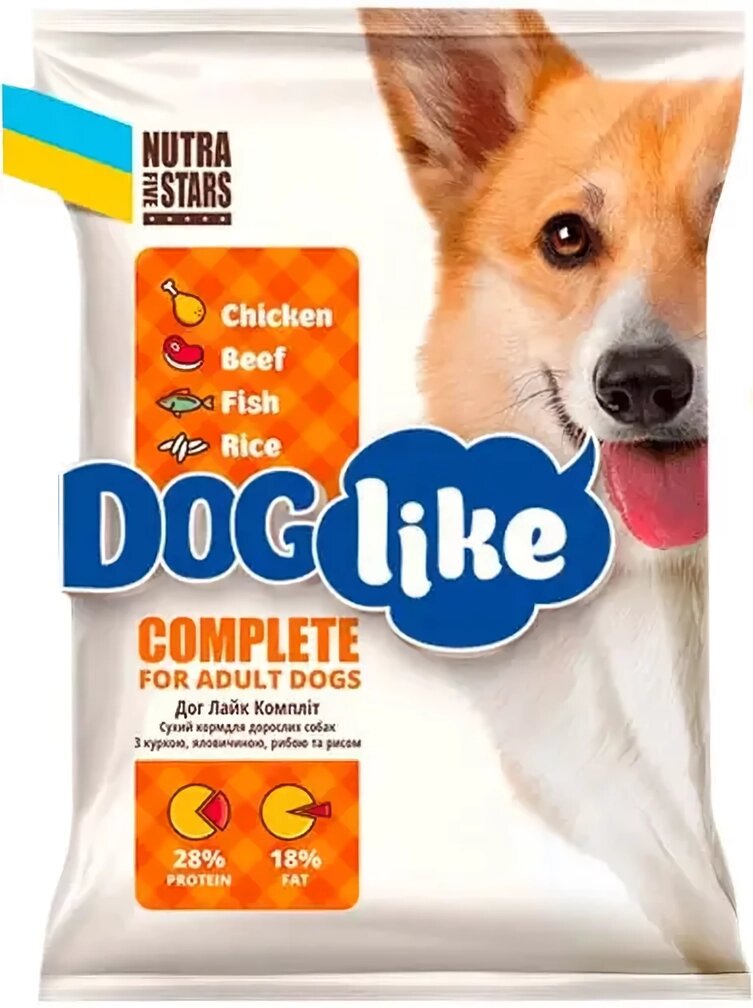 Dog Like Complete сухий корм для дорослих собак 10 кг від компанії ZooVet - Інтернет зоомагазин самих низьких цін - фото 1