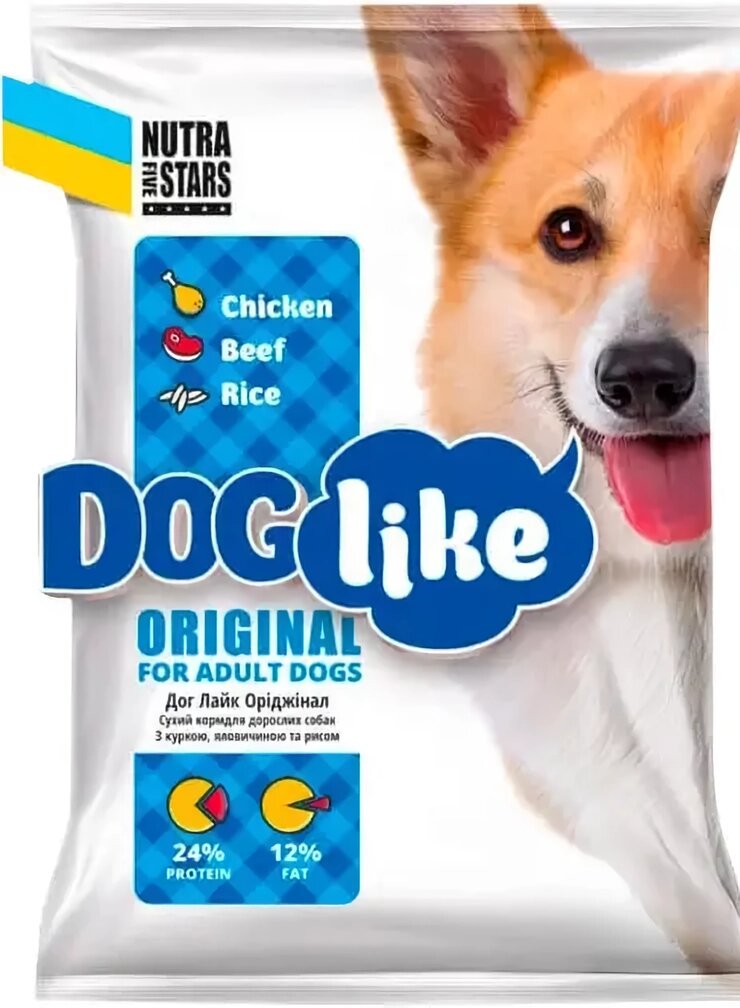 DOG LIKE ORIGINAL сухий корм для собак з куркою та яловичиною 10 кг від компанії ZooVet - Інтернет зоомагазин самих низьких цін - фото 1