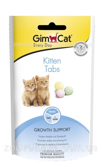 GimCat Baby Tabs вітаміни для кошенят 114 шт (406763) від компанії ZooVet - Інтернет зоомагазин самих низьких цін - фото 1