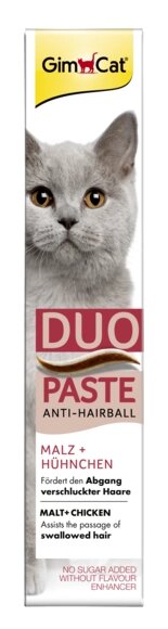 GimCat Duo паста для кішок 50г висновок вовни (солод+курка) від компанії ZooVet - Інтернет зоомагазин самих низьких цін - фото 1