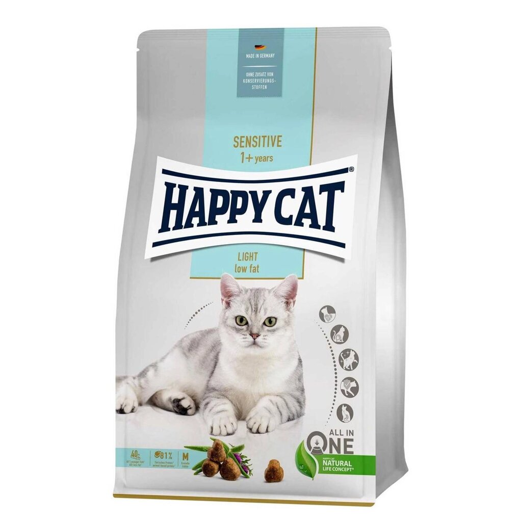 Happy Cat Sens Light корм для кішок з надмірною вагою або схильних до повноти, 1.3 кг від компанії ZooVet - Інтернет зоомагазин самих низьких цін - фото 1