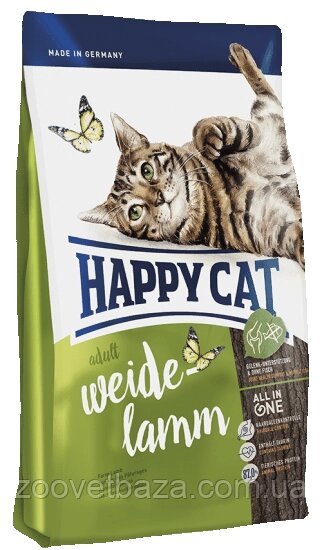 Happy Cat Weide Lamm 10кг корм для кішок з ягням від компанії ZooVet - Інтернет зоомагазин самих низьких цін - фото 1