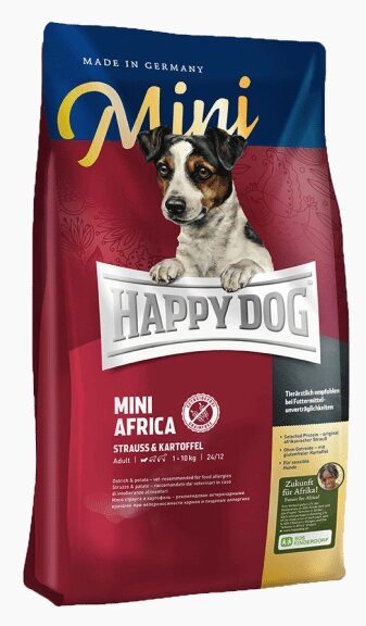 Happy Dog Mini Africa корм для собак дрібних порід (при харчовій алергії), 1 кг від компанії ZooVet - Інтернет зоомагазин самих низьких цін - фото 1