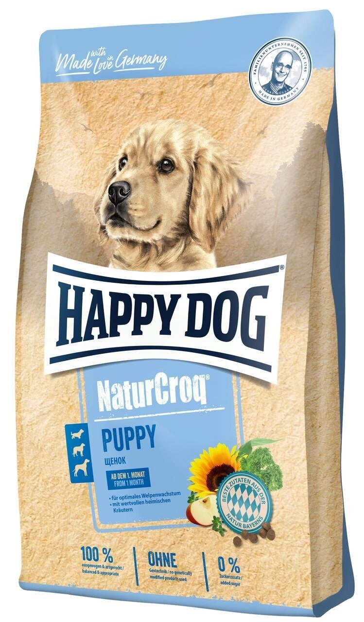 Happy Dog Natur Croq Welpen 15 кг - корм для цуценят всіх порід від компанії ZooVet - Інтернет зоомагазин самих низьких цін - фото 1